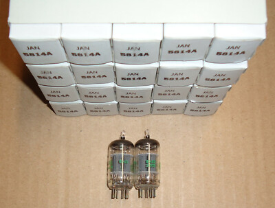 GE 真空管 2本セット 5814A 12AU7 ECC82系 新品？ 未使用？ GE 5814A NOS/12AU7WA/ECC82 高信頼管 (6本) GE 5814A 5 Star Vacuum