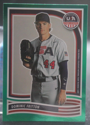 2024 Panini Stars and Stripes - #189 Dominic Fritton (RC) - Green
