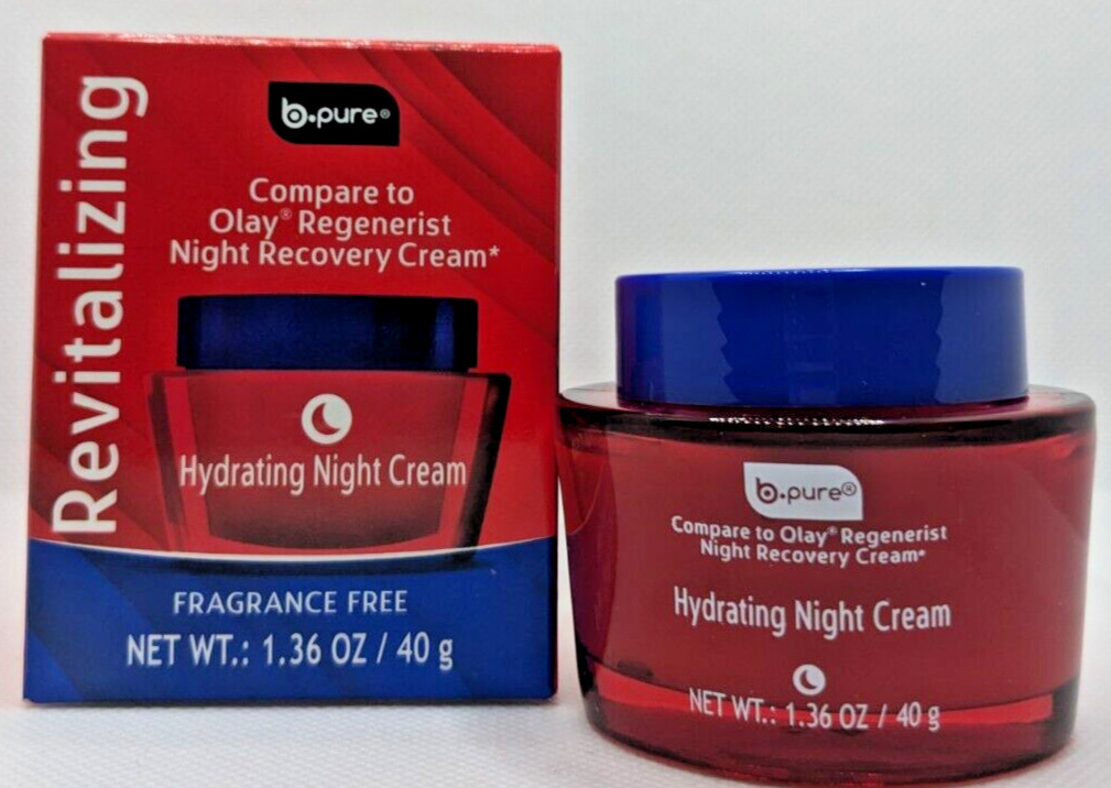 b-pure Revitalizing Hydrating Night Cream with Vitamins E, B3 & B5 - NEW