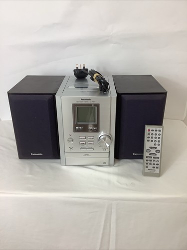 Panasonic SA-PM10 Micro Bookshelf Stereo System CD Cassette Tape Radio ...