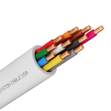 Syston 18/10 Thermostat HVAC Cable Wire 18 AWG 10 Conductors Solid Copper CMR