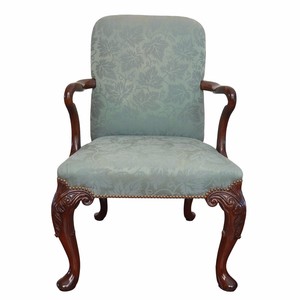 queen anne chair furniture baker chairs nailhead trim