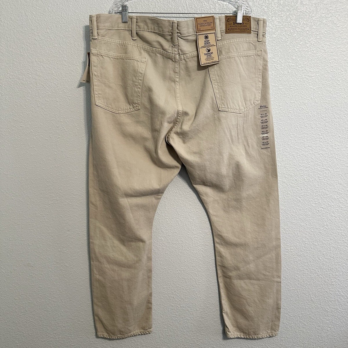 Polo Ralph Lauren Jeans Mens 42x32 Varick Slim Fit Straight Polo Ralph Lauren Jeans Mens 42x32 Varick Slim Fit Straight