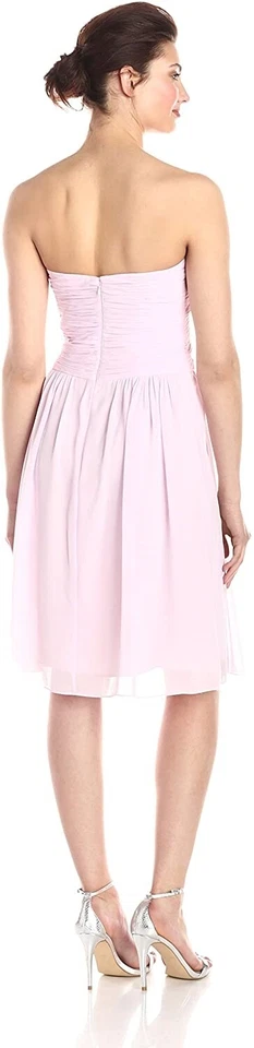 Vestido Donna Morgan 237619 para mujer Anne de gasa entallado y acampanado pétalo talla 14 Foto 2 de 3