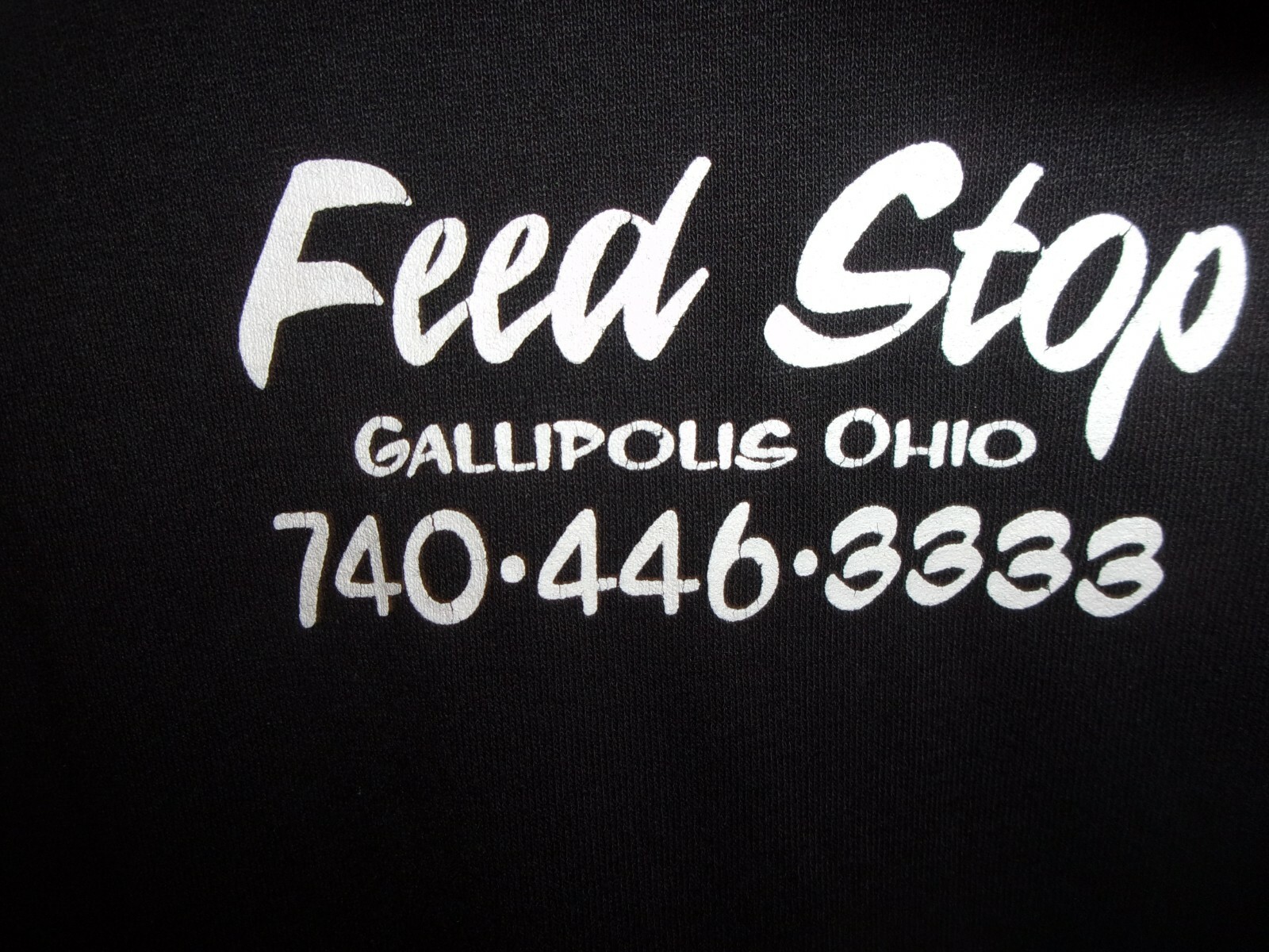 Gallipolis Ohio Feed Stop black L t shirt eBay
