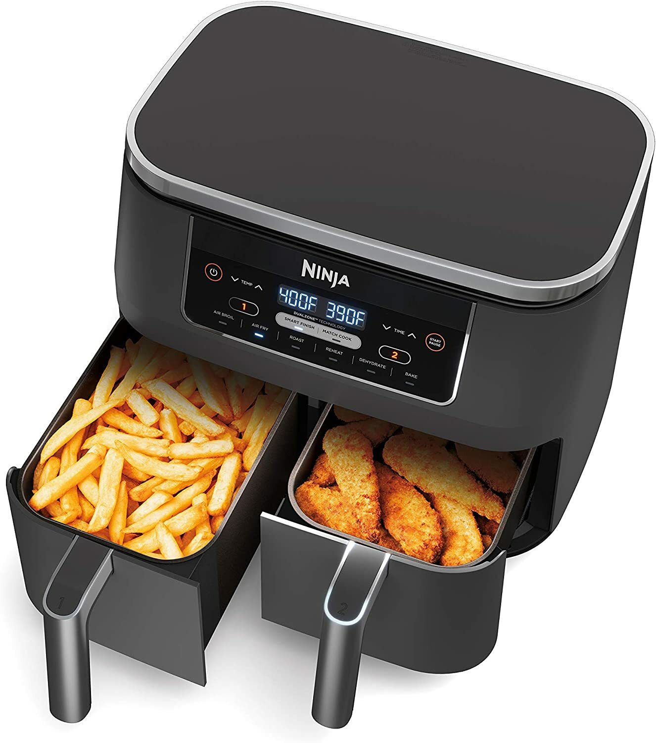 Ninja DZ201 Foodi 6-in-1 2-Basket 8QT Air Fryer with DualZone Technology DZ401-image