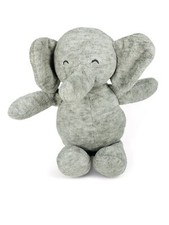 CARTERS Precious Firsts Plush ELEPHANT Gray Baby RATTLE Stuffed Animal Toy READ