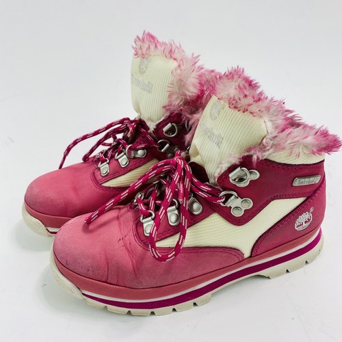 Timberland Girls Pink Leather Winter 