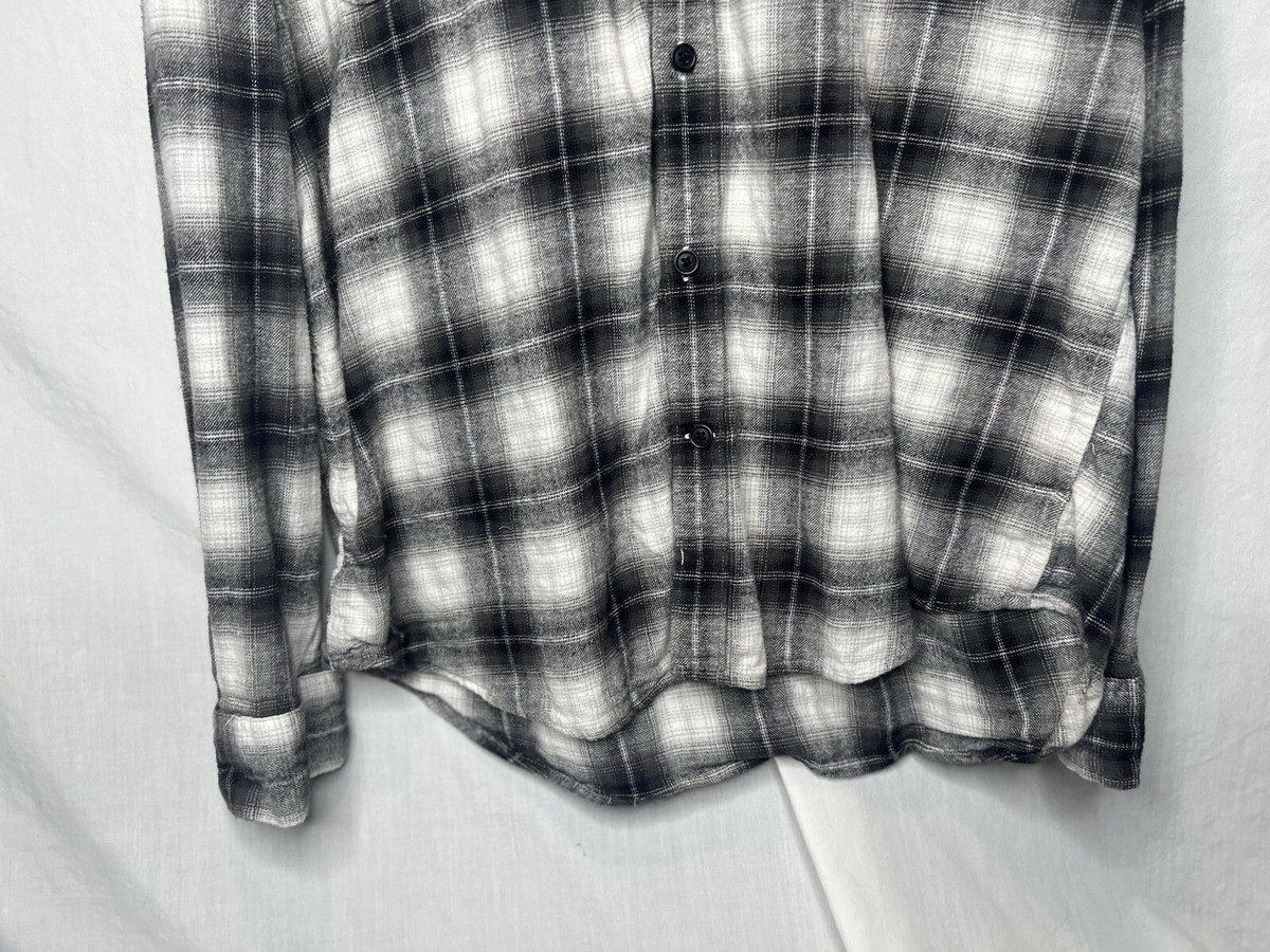 Lucky Brand Flannel Shirt XL Black Plaid 7MS4000 Humboldt Lucky Brand Flannel Shirt XL Black Plaid 7MS4000 Humboldt
