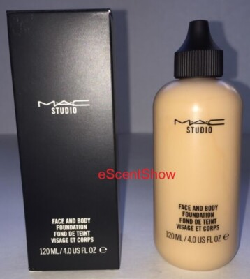 #ad MAC STUDIO FACE AND BODY FOUNDATION LIQUID MAKEUP 4.0 4 OZ 120 ML JUMBO PRO NIB $74.88