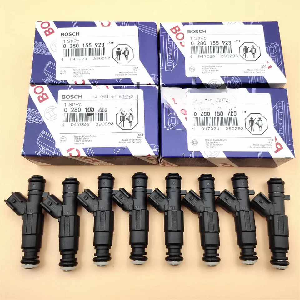 8Pcs Genuine OEM Bosch Fuel Injectors for 2001-05 Cadillac Deville 4.6L V8 - Image 2 of 4