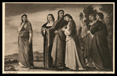 Postcard, Anselm Feuerbach - Dante and the noble women, 5026-1033