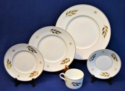 New JEAN LOUIS COQUET LIMOGES France White Gold IMPERSSION 5 Pc