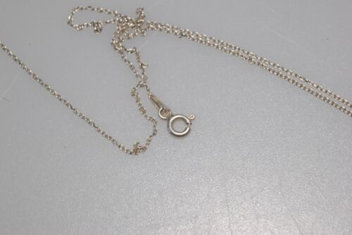 CIONDOLO CROCE CROCIFISSO ORO BIANCO 14 KT con catena ss collana LF13 - Foto 14 di 14