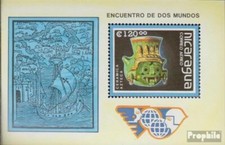 Nicaragua Bloc 181 (complète.Edition.) neuf avec gomme originale 1988 objets du