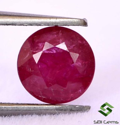 1,15 Cts Naturaler Ruby Rundschliff 6,30 mm Rot Pink Lose Edelstein SBI Gems GTL