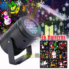 Christmas Snowflake Projector LED Moving Snowfall Laser Light Outdoor Landscape