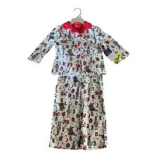Dr. Seuss The Grinch Who Stole Christmas Tree Pajamas Coat 2 Piece New Child Boy