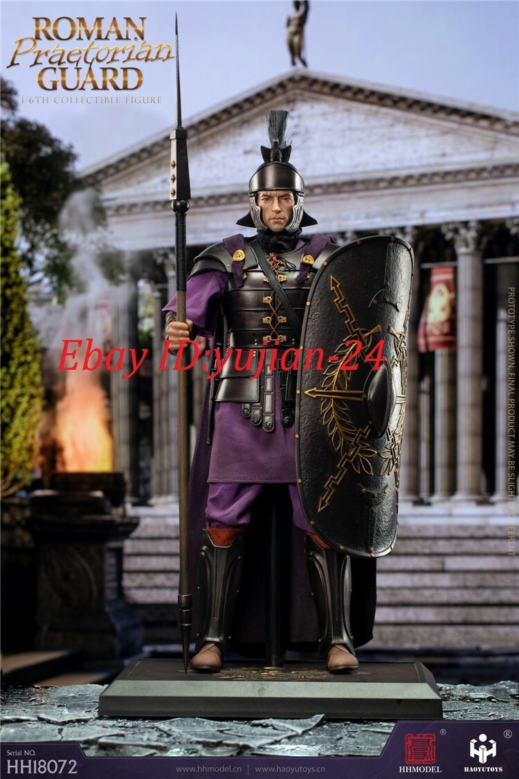 1/6 HAOYUTOYS HH18072 Imperial Legion Roman Praetorian Guard Purple Ver. Figure