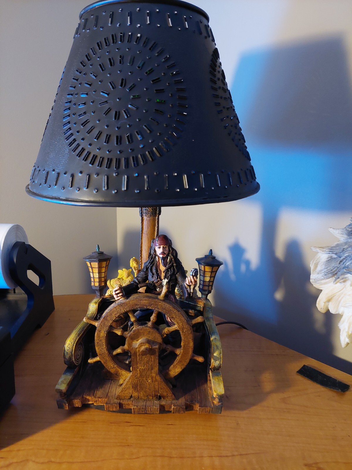 RARE Pirates of the Caribbean Lamp Disney Jack Sparrow Johnny Depp