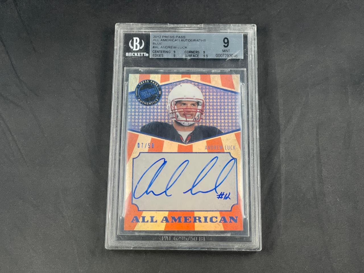 Andrew Luck Press Pass All American Autograph #AAAL Base