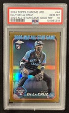 2024 Topps Chrome Update Elly De La Cruz ASG Gold Refractor RC 18/50 PSA 10 