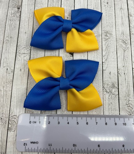 Royal Blau und Gelbgold Schulhaarzubehör - Bild 74 von 75