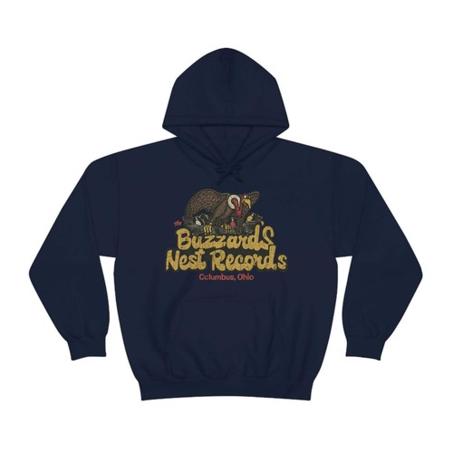 Sudadera con capucha vintage para hombre Buzzard’s Nest Records 1976 - Imagen 18 de 53