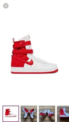Nike Air Force 1 SF AF1 ''Special Field'' White-University Red SZ 11 AR1955-100