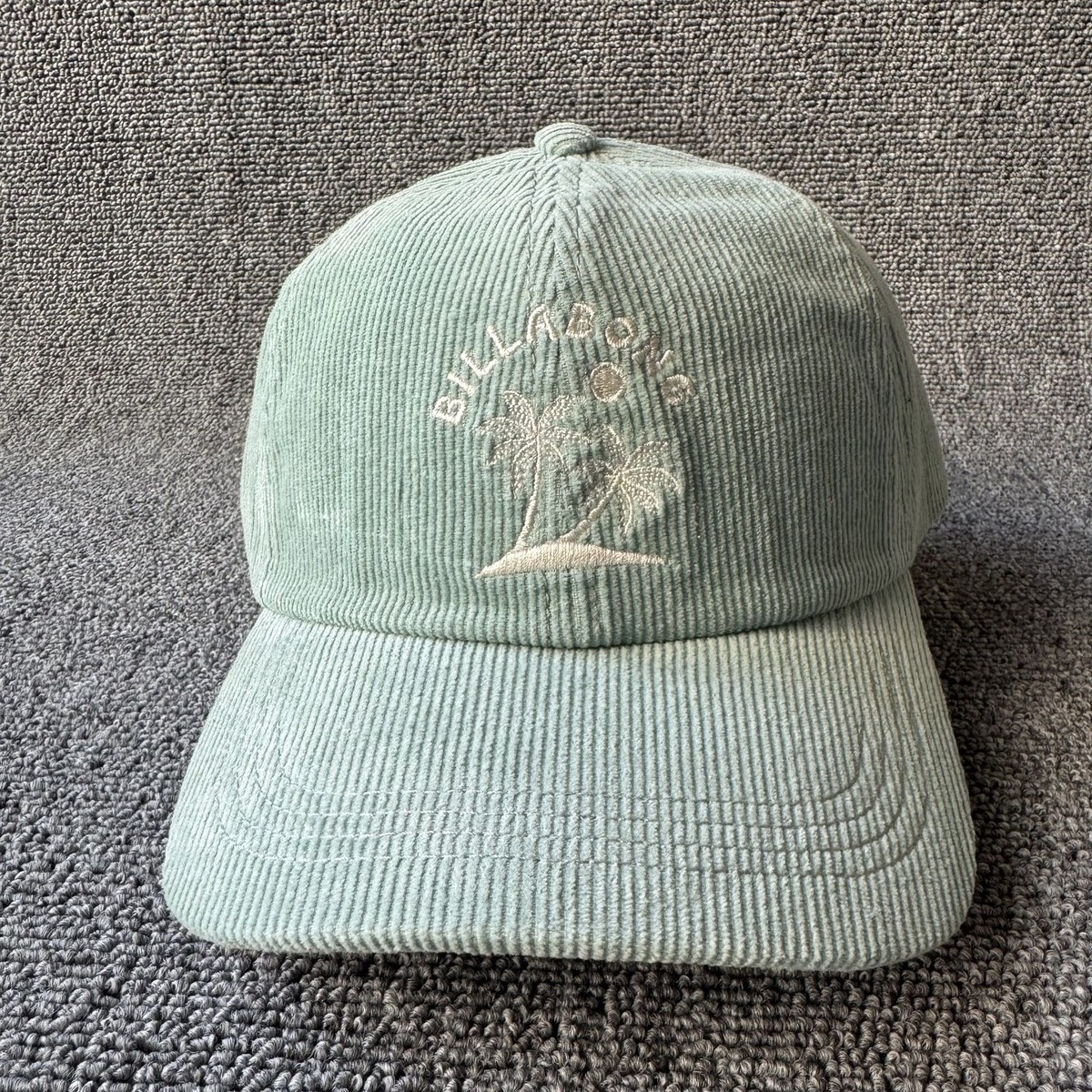 Billabong Surf Corduroy Baseball Cap Strapback Mint Green Hat