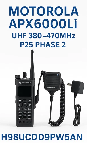 Motorola APX 6000Li UHF P25 Radio H98UCD9PW5AN AS SHOWN IN PICS FREE SHIPPING 🚚