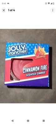 Jolly Rancher Jar Candle Cinnamon Fire Scent 3 oz 