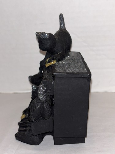 Zadar Borelli Volcanic Lava Rock Black Cats Kittens Figurine Croatia Statue - Picture 6 of 11
