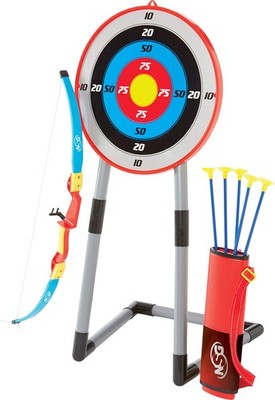 NSG Deluxe Bow and Arrow Set for Kids - Toy Archery Bow with Large Freestandi...