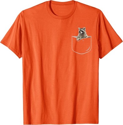 Pocket Raccoon Funny In Pocket Gift Cool Lover Animal Unisex T-Shirt