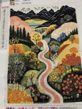 Completed Landscape Diamond Art Painting Home Wall Decoration 11.8x15.7 Inches