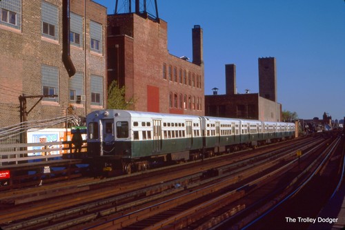 CTA Chicago Transit Authority "L" #6068 1986 35mm Original Kodachrome Slide