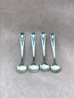Four Antique Vintage Gorham Sterling Salt Spoons Madame Jumel 1909 Gold Wash