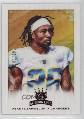 2021 Panini Chronicles Gridiron Kings Red 3/199 Asante Samuel Jr Rookie RC 3c7
