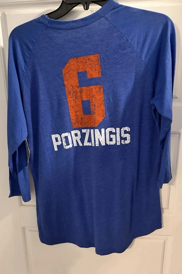 Knicks #6 Porzingis женщины 1/4 рукава футболка размер большой новый с Ярлыками - Изображение 3 из 4