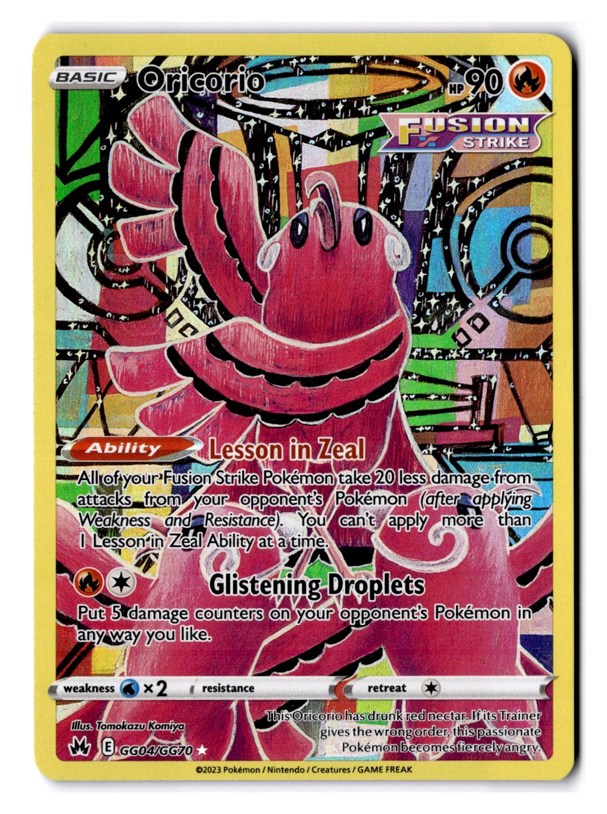Oricorio GG04/GG70 Crown Zenith Galarian Gallery NM