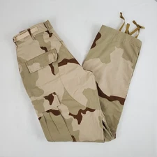 Military Trousers Desert Camo Combat Pants Small Regular Cotton Nylon Ripstop
