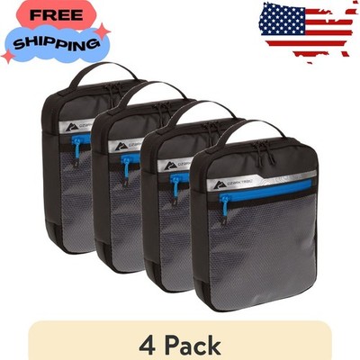 (4 pack) Saltwater Tackle Fishing Storage Bait Binders with Reseal Bags, Black