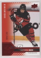2022 Team Canada Juniors Women's WC UD Exclusives 84/100 Victoria Bach #66 1o9l