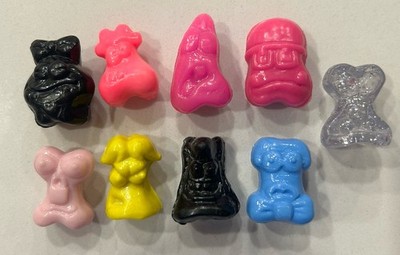 Lot Of 9 Vintage 90 s GoGo s Crazy Bones