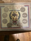 Buffalo Nickel Set in Display Case, 8 Coins, 1913-1938, Circulated, Uncertified
