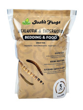 Mealworm  Superworm Wheat Bran Bedding and Food Source 5 Quarts 