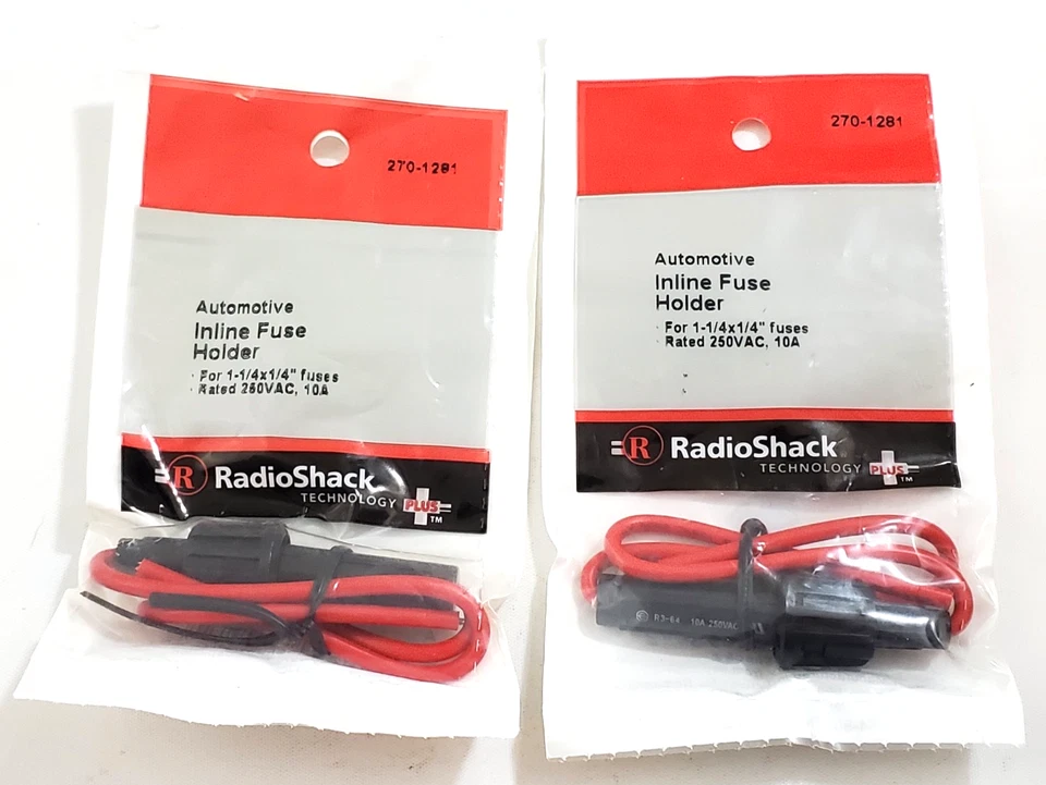 Lot of 10 Radio Shack Automotive Inline Fuse Holders For 1/4" x 1-1/4" Fuses 10A - Image 3 of 4