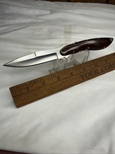 L. C. Smith Dallas Texas Custom Knife  With Wooden Handle