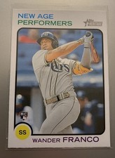 2022 Topps Heritage Wander Franco New Age Performers #NAP-1 Rookie RC Rays